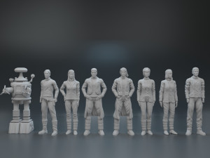 tv series characters lost in space 3D Print Model