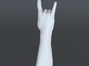 rock music gesture Model do druku 3D