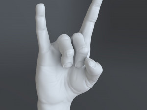 rock music gesture Model do druku 3D