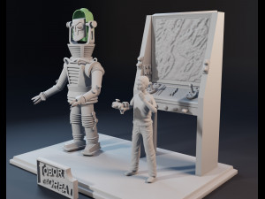 Characters from the film Tobor the Great 3D print model 3D Print Model