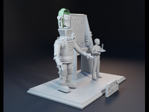 Characters from the film Tobor the Great 3D print model 3D Print Model
