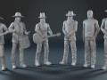 ZZ Top guys 3D print model 3D Print Models