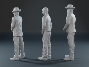 ZZ Top guys 3D print model 3Dプリントモデル