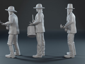ZZ Top guys 3D print model 3Dプリントモデル