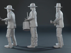 ZZ Top guys 3D print model 3D Print Model
