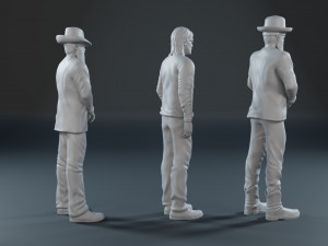 ZZ Top guys 3D print model 3Dプリントモデル