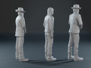 ZZ Top guys 3D print model 3D Print Model
