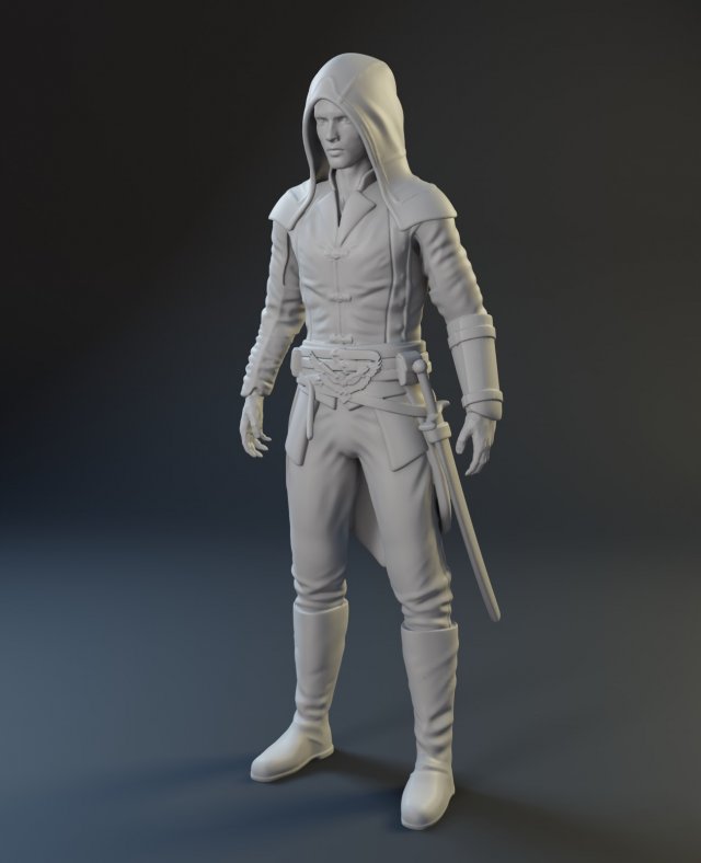 Male Assassin Outfit 1 - Buy Royalty Free 3D model by CG StudioX