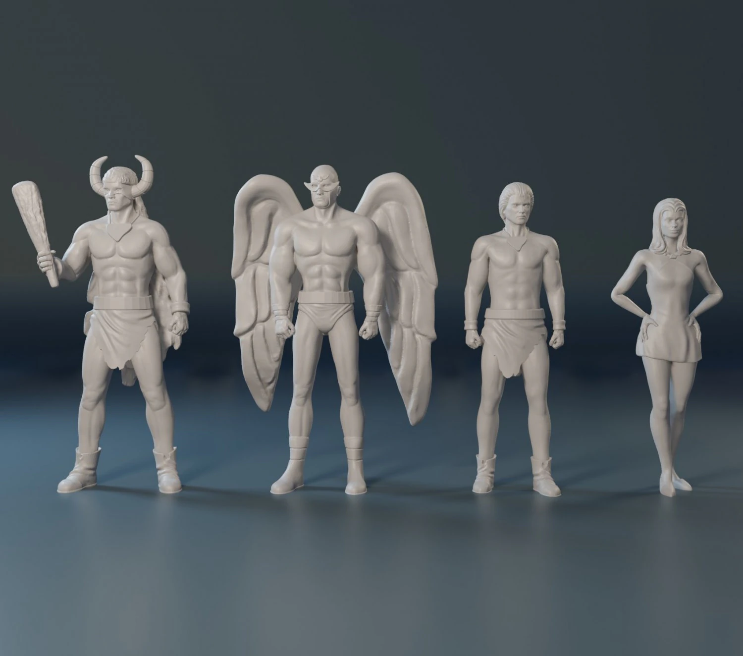 Charachters from cartoon Space ghost 3D print model 3D Print Model .c4d .max .obj .3ds .fbx .stl .blend 