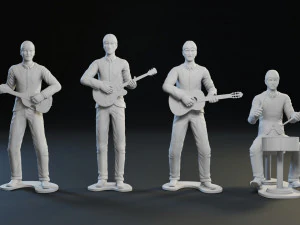 The Beatles guys 3D print model 3D Print Model
