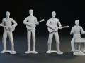 The Beatles guys 3D print model 3D Print Models
