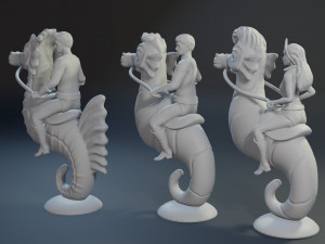 Aquaman Figures 3D print model 3D Принт Модель