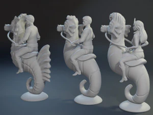 Aquaman Figures 3D print model 3D Print Model