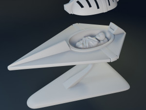 Baby Kal-El in his rocket 3D print model Model do druku 3D