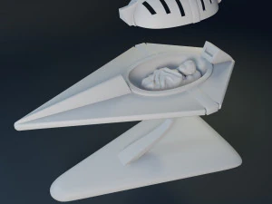 Baby Kal-El in his rocket 3D print model 3D Print Model