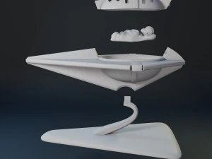Baby Kal-El in his rocket 3D print model 3D Print Model