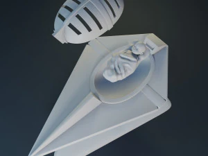 Baby Kal-El in his rocket 3D print model 3D Print Model