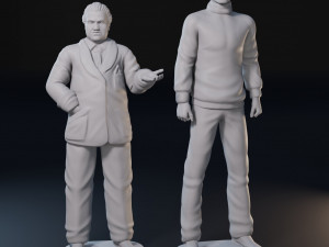 Dark Shadows cartoon characters set 3D print model 3D Print Model