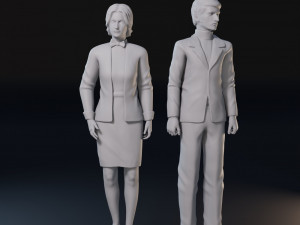 Dark Shadows cartoon characters set 3D print model 3D Print Model