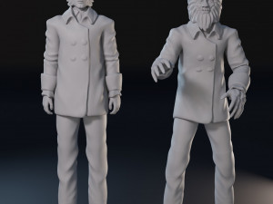 Dark Shadows cartoon characters set 3D print model 3D Print Model
