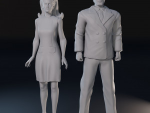 Dark Shadows cartoon characters set 3D print model 3D Print Model
