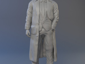 The protagonist of the series Columbo 3D print model 3Dプリントモデル