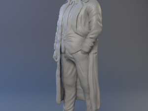 The protagonist of the series Columbo 3D print model 3Dプリントモデル