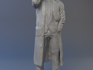 The protagonist of the series Columbo 3D print model 3Dプリントモデル