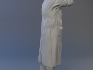The protagonist of the series Columbo 3D print model 3Dプリントモデル