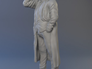 The protagonist of the series Columbo 3D print model 3Dプリントモデル