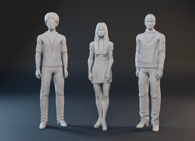 The Mod Squad 1968 3D print model 3Dプリントモデル .c4d .max .obj .3ds .fbx .stl .blend 