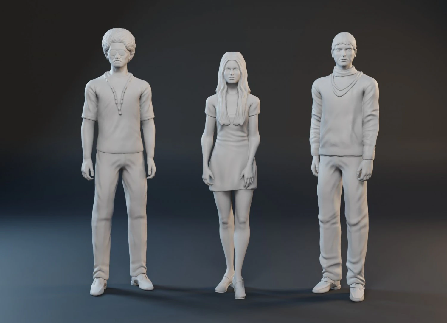 The Mod Squad 1968 3D print model 3D Print Model .c4d .max .obj .3ds .fbx .stl .blend