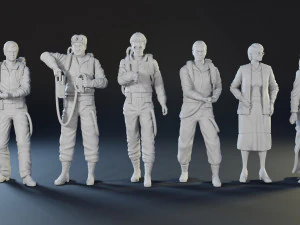 3D-Druckmodell der Ghostbusters-Charaktere 3D Druckmodell