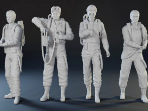 Ghostbusters characters 3D print model 3D Print Model