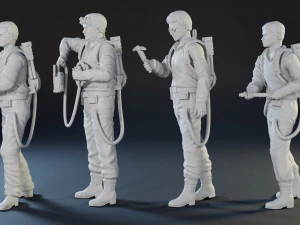 Ghostbusters characters 3D print model 3D Print Model