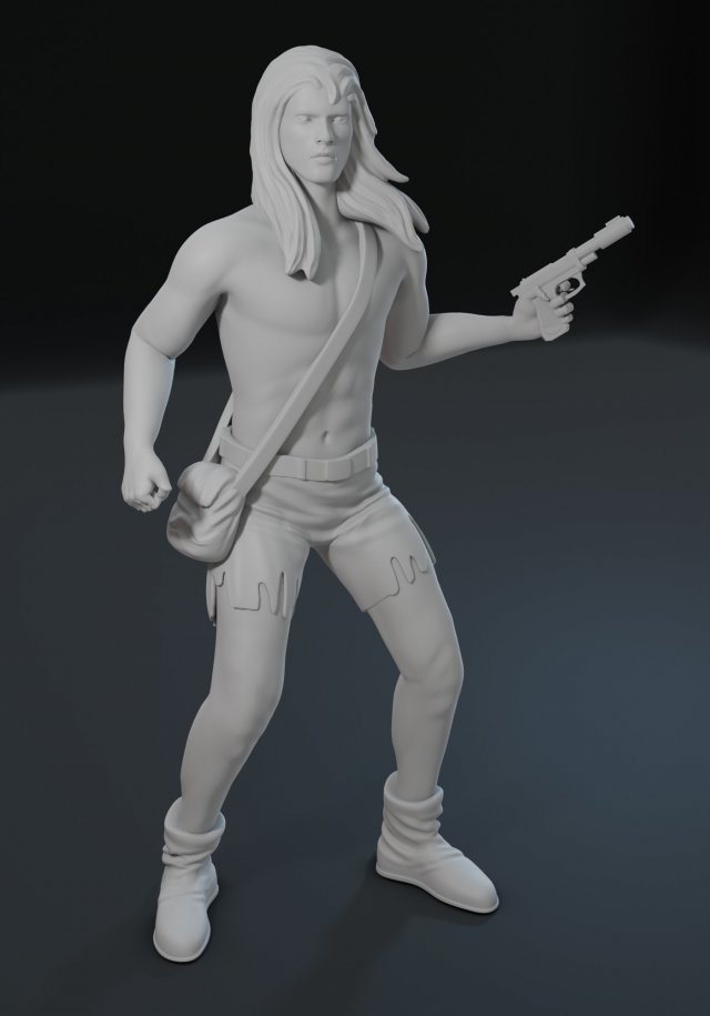 Kamandi the last boy on Earth 3D print model 3D Принт Модель .c4d .max .obj .3ds .fbx .stl .blend