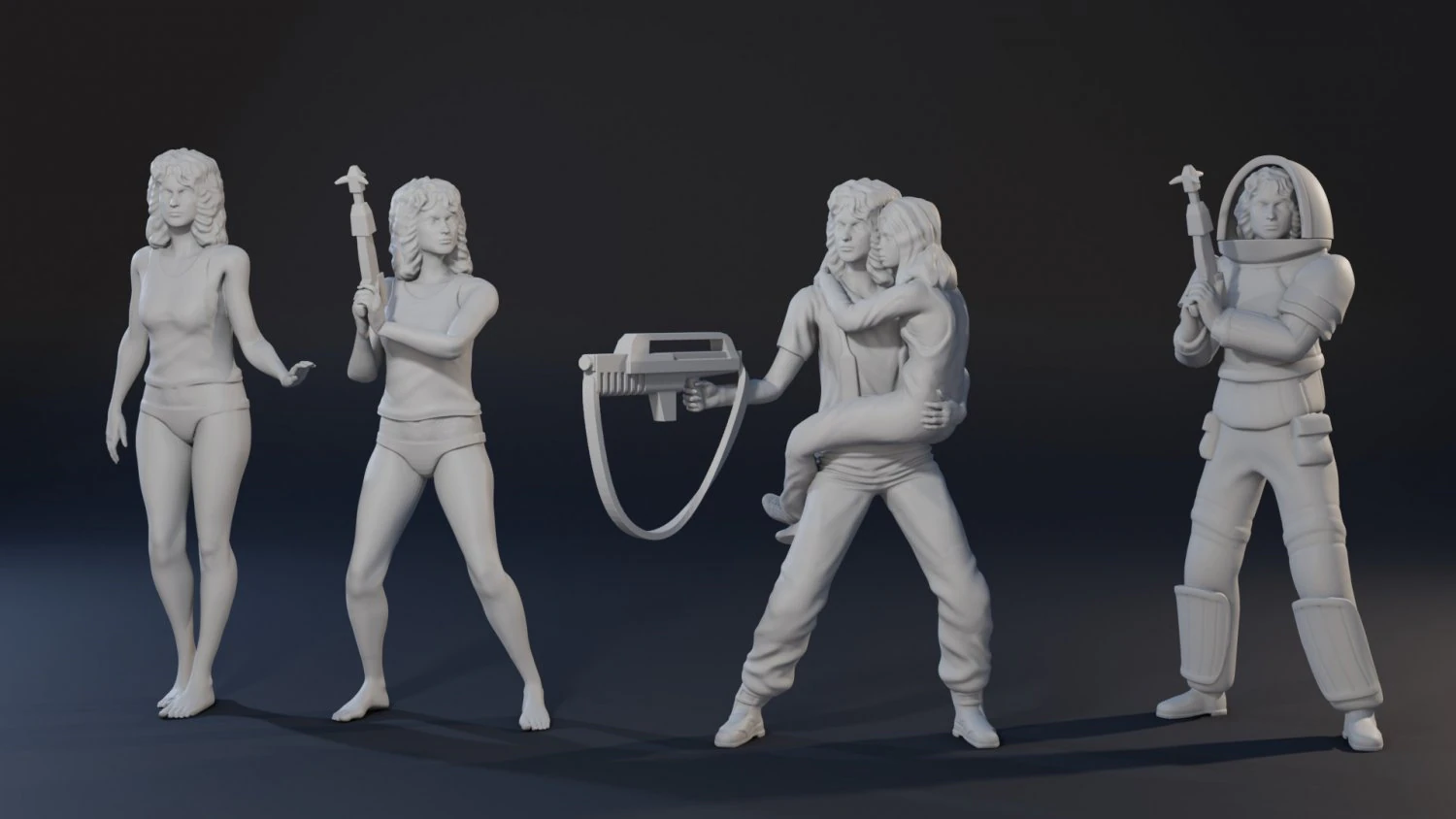 Ellen Ripley 3D print model 3D Print Model .c4d .max .obj .3ds .fbx .stl .blend 