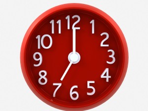 red clock 3D Model