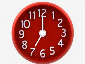 red clock 3D Model