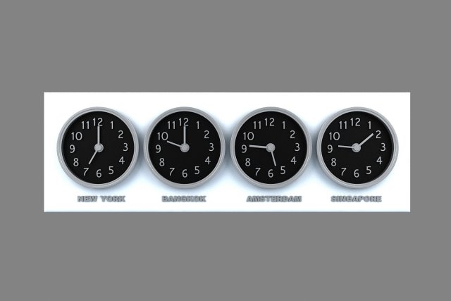 clock Model 3D .c4d .max .obj .3ds .fbx .stl .blend 