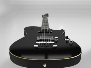 इलेक्ट्रिक गिटार cortmbc-1mblk-6 3D मॉडल