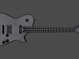 electric guitar cortmbc-1mblk-6 3D 모델