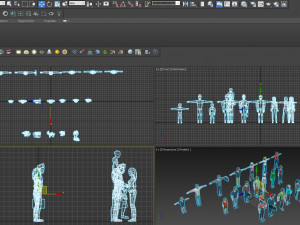 people pack lowpoly 3D मॉडल