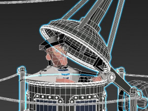submarine with sailors Modelo 3D