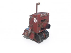 танк низькополігональний 3D Модель