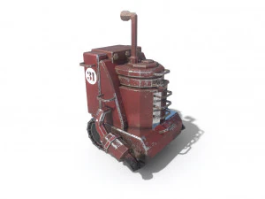 танк низькополігональний 3D Модель