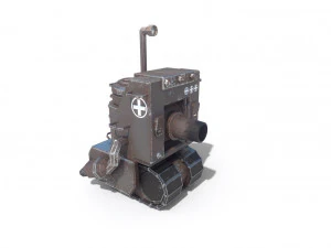 танк низькополігональний 3D Модель