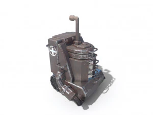 танк низькополігональний 3D Модель