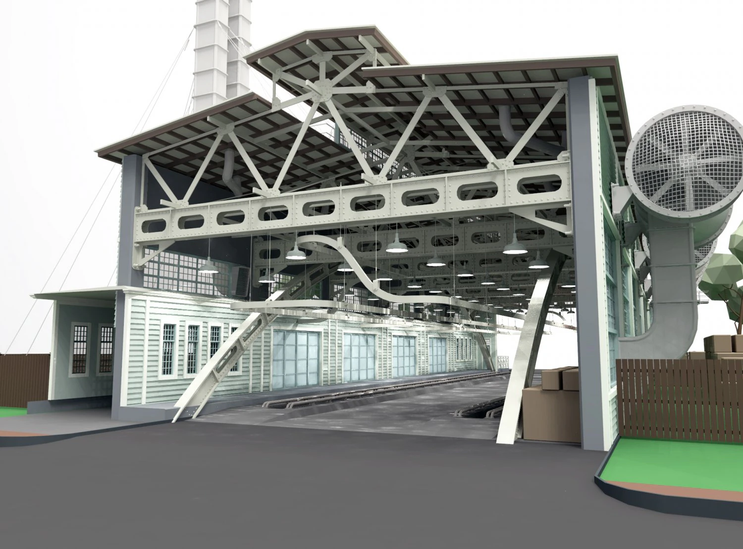 garage shed depot 3D Model .c4d .max .obj .3ds .fbx .stl .blend 