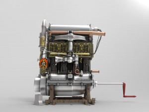 engine fiat s76 beast of turin 3Dモデル